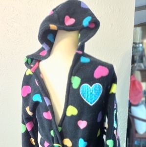 Heart bathrobe Justice 12/14 girls